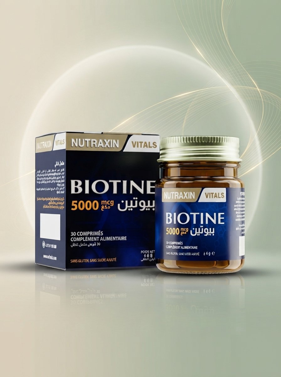 Nutraxin Vitals Biotine 5000 µg – 30 comprimés