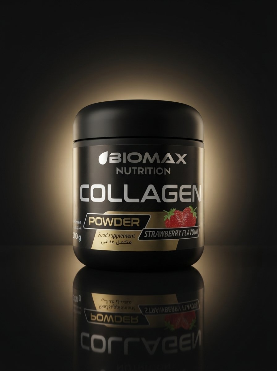 Biomax Nutrition Collagen Powder – Goût Fraise – 300 g