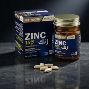 Nutraxin Vitals Zinc 15 mg (Sulfate de Zinc) – 100 comprimés