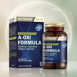 Nutraxin Plus A-Oxi Formule (Glutathion, Astaxanthine, Astragale, Resvératrol) – 60 comprimés