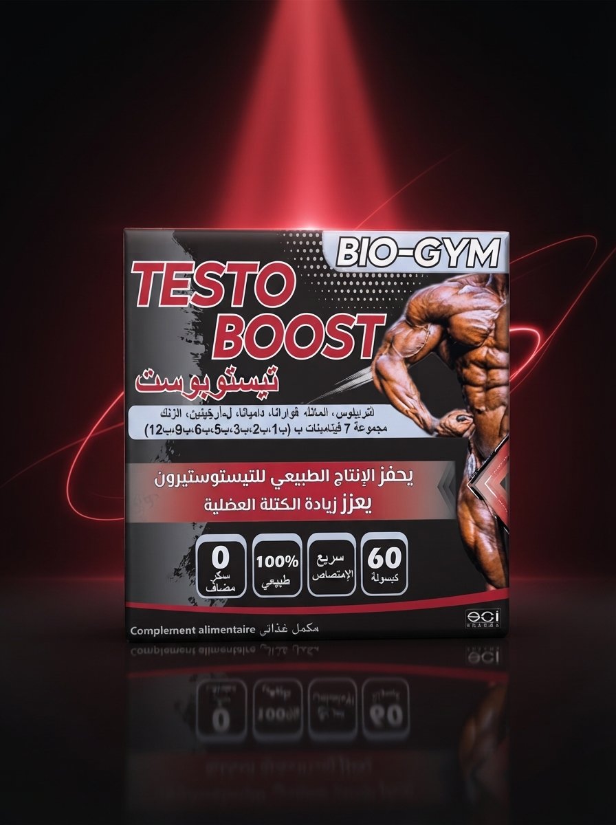 Bio-Gym Testo Boost (Tribulus, Maca, Guarana, Zinc + 7 Vitamines B) – 60 capsules