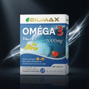 Biomax Oméga-3 1000 mg (Huile de Poisson) – 30 capsules