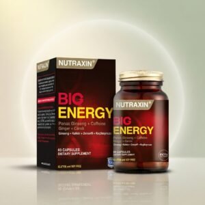 Nutraxin Big Energy (Ginseng, Caféine, Gingembre, Caroube) – 60 capsules